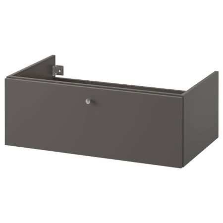 Шкаф для раковины с 1 ящик, 80x47x29 см, Gillburen темно-серый IKEA GODMORGON ГОДМОРГОН 404.827.56