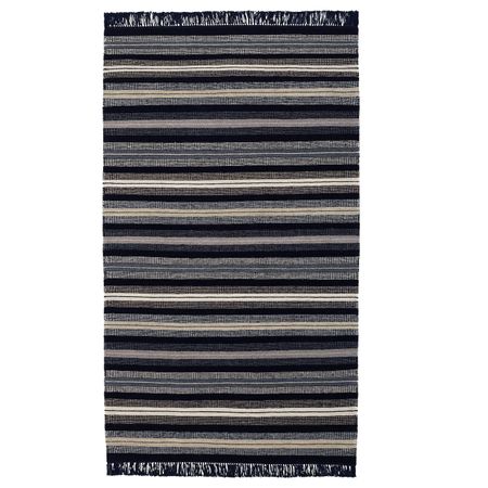 Ковер безворсовый, темно-синий 90x155 см IKEA RÅVAROR РОВАРОР 604.545.78