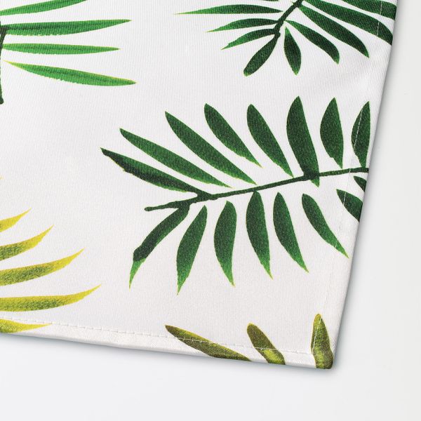 Скатерть, зеленый/лист 145x240 см IKEA RUNDARE РУНДАРЕ 504.457.30 - схема-чертеж с размерами