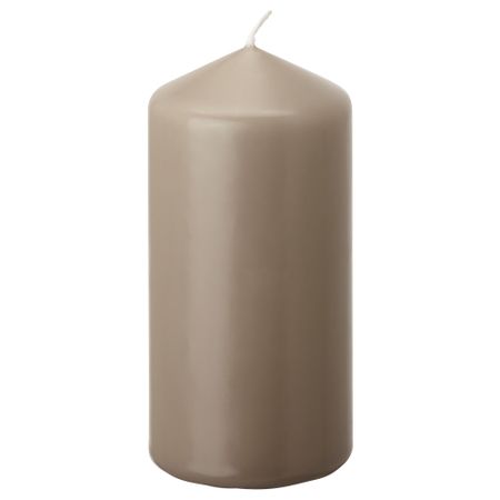 Неароматическая свеча формовая ДАГЛИГЕН, серый (14 см)
