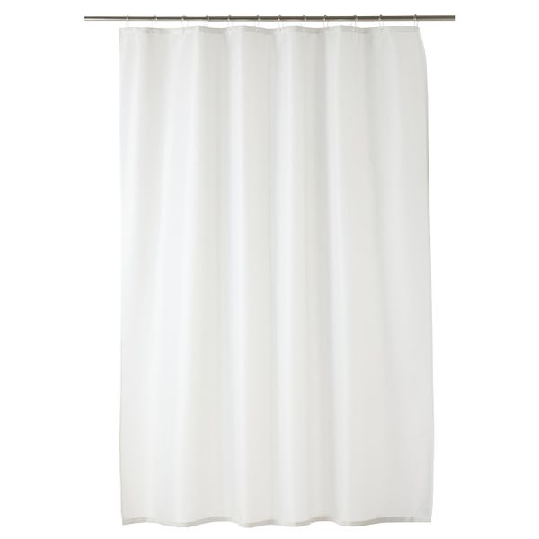 Штора для ванной, белый/белый 180x200 см IKEA TÄRNAÅN ТЭРНАОН 905.020.64 - фото 1