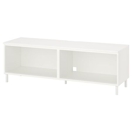Тумба под ТВ, белый/металлический 160x42x54 см IKEA PLATSA ПЛАТСА 993.052.62