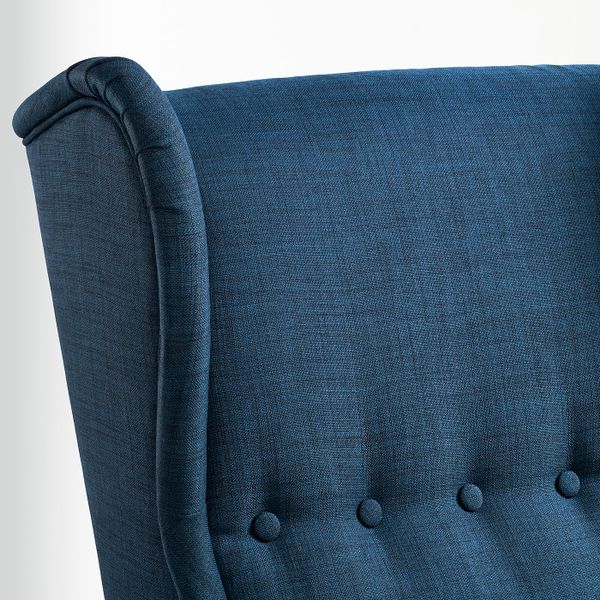 Кресло с подголовником, Шифтебу темно-синий IKEA STRANDMON СТРАНДМОН 504.198.87 - фото 5