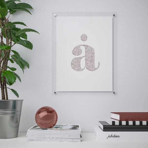 Рама, прозрачный 30x40 см IKEA FORNBRO ФОРНБРУ 504.231.15 - схема-чертеж с размерами