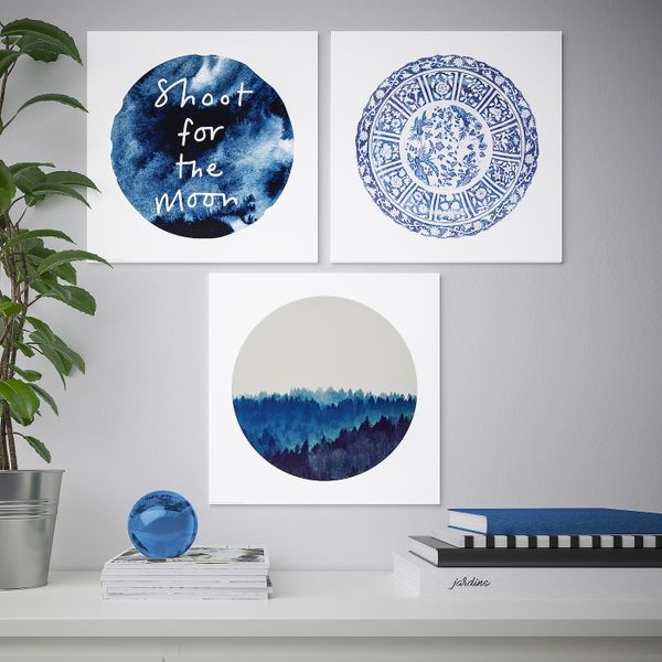 Картина, Синева 40x40 см IKEA ПЬЕТТЕРИД 204.369.54 - фото 2