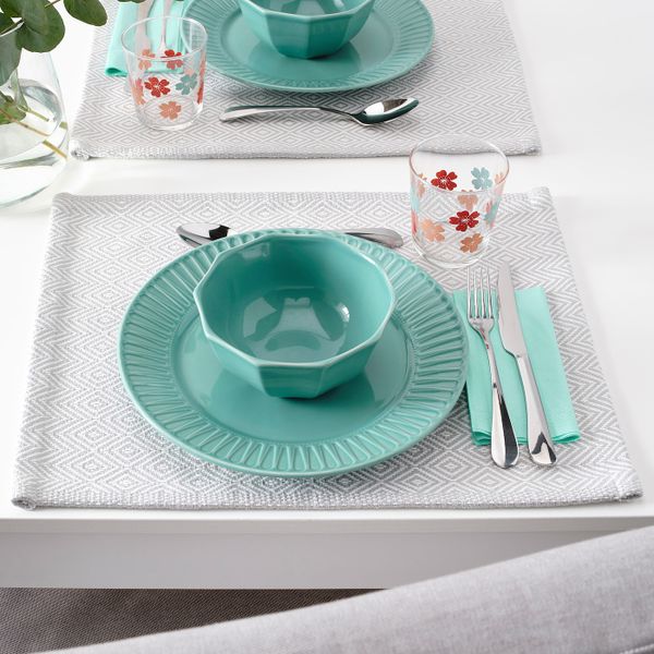 Миска, бирюзовый 15 см IKEA STRIMMIG СТРИММИГ 704.863.19 - схема-чертеж с размерами