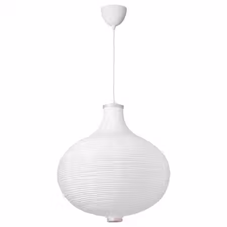 RISBYN / HAVSDJUP ХАВСДЬЮП Подвесной светильник - в форме луковицы/белый 57 см