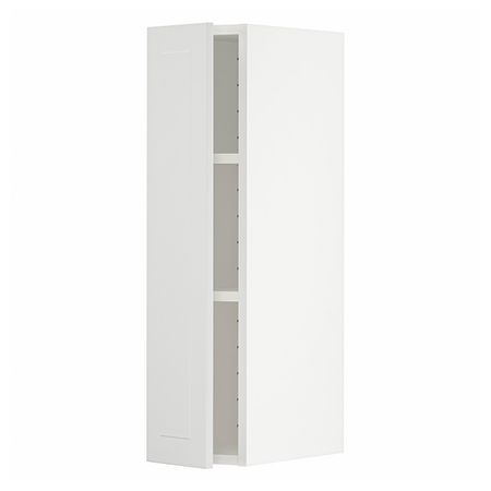 Навесной шкаф с полками, белый/Стенсунд белый 20x80 см IKEA METOD МЕТОД 894.098.06