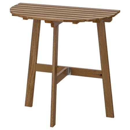 Пристенный стол, садовый, 70x44 см, складной светло-коричневая морилка IKEA ASKSTOCKHOLM СТОКГОЛЬМMEN АСКХОЛЬМЕН 803.210.21