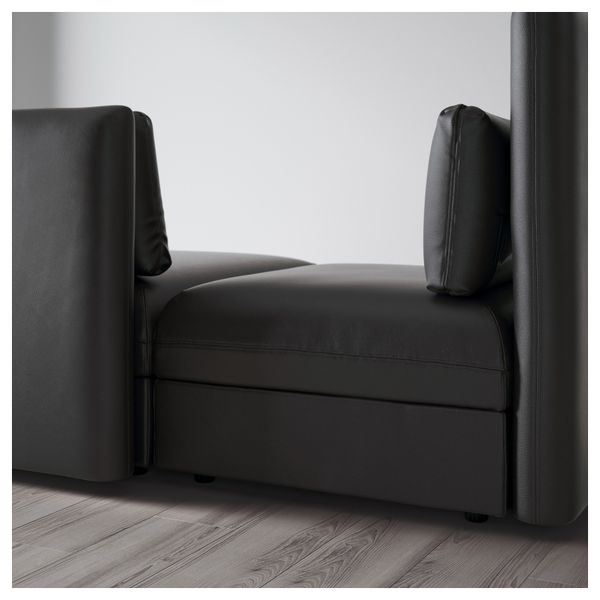 3-местный диван ВАЛЛЕНТУНА, Мурум черный - фото 2