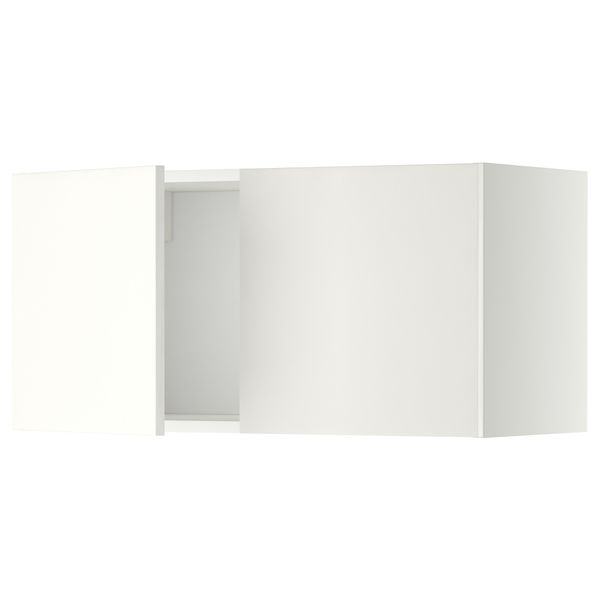 Навесной шкаф с 2 дверями МЕТОД, белый, Хэггеби белый (80x40 см) - схема-чертеж с размерами