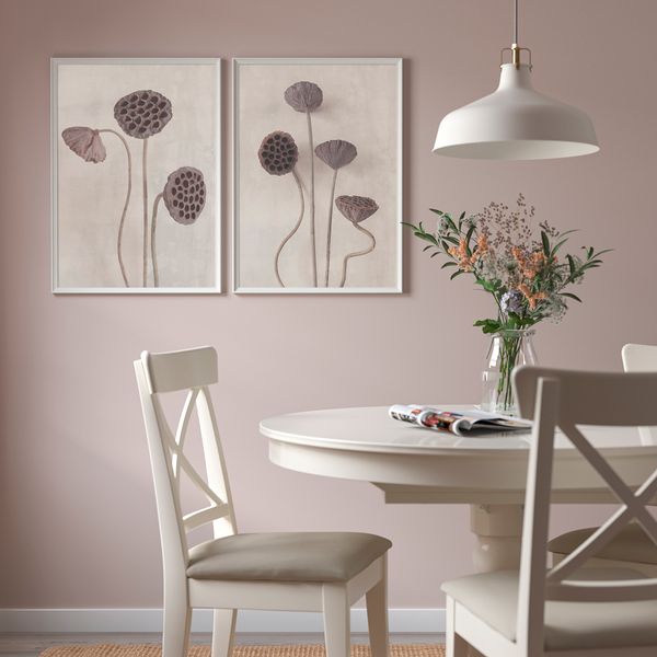 Постер, 50x70 см, Цветы в винтажном стиле IKEA DRÖMBILD ДРЁМБИЛЬД 305.544.52 - схема-чертеж с размерами