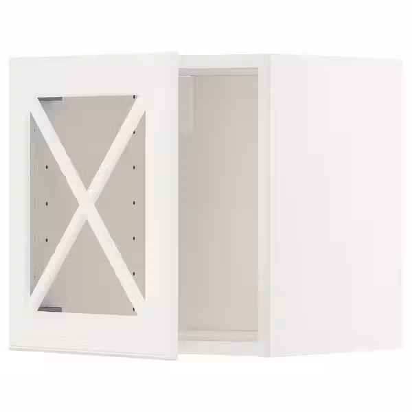 METOD Навесной шкаф со стеклянной дверцей - фото 1