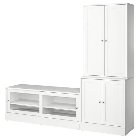 HAVSTA Шкаф для ТВ, комбинация - белый 241x47x212 см