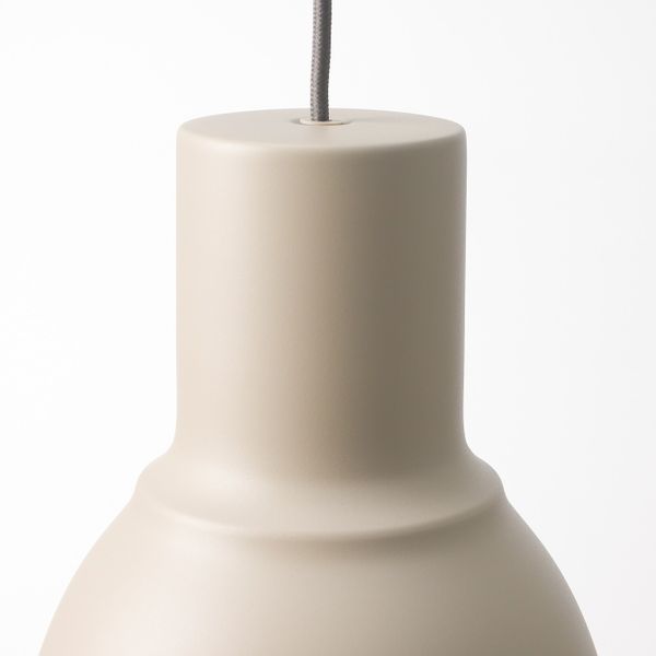 Подвесной светильник, бежевый 22 см IKEA ХЕКТАР 904.148.83 - схема-чертеж с размерами