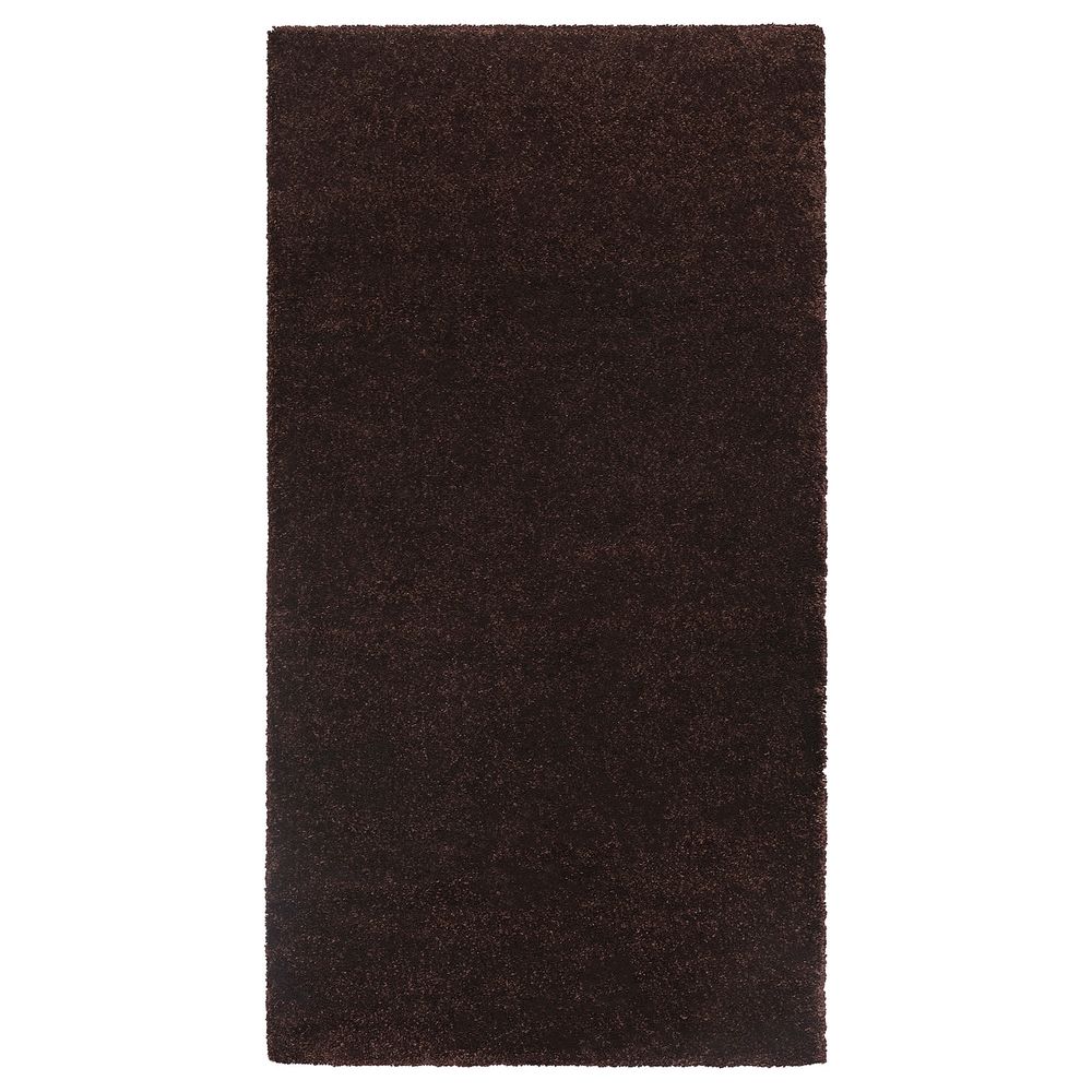 Ковер, короткий ворс, темно-коричневый 80x150 см IKEA STOENSE СТОЭНСЕ 605.002.07 - фото 1