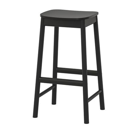 RÖNNINGE Табурет барный - чёрный 75 см