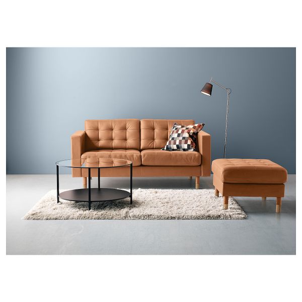 Журнальный стол, черно-коричневый/стекло 75 см IKEA VITTSJÖ ВИТШЁ 303.833.04 - фото 6