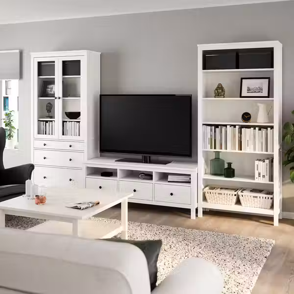 HEMNES Шкаф для ТВ, комбинация - фото 2