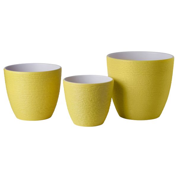 Горшок цветочный, желтый 12 см IKEA SKAKIG СКАКИГ 104.849.26 - схема-чертеж с размерами