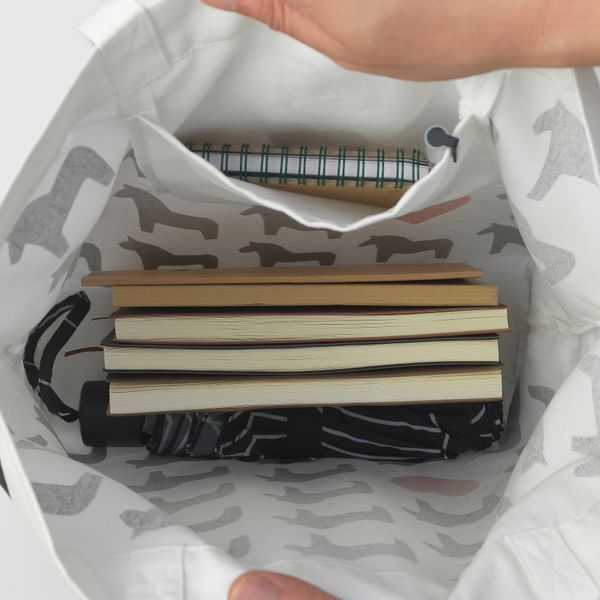 Сумка, белый IKEA HÄSTHAGE 505.256.37 - фото 4