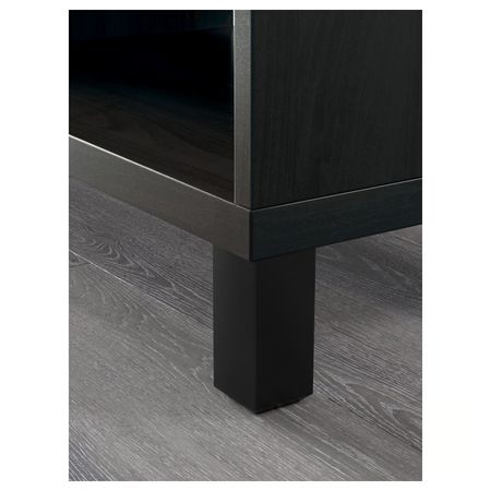 BESTÅ Шкаф - черно-коричневый 60x40x202 см