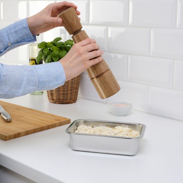 Контейнер для продуктов, прямоугольной формы/нержавеющая сталь 1.0 л IKEA IKEA 365+ ИКЕА/365+ 704.978.03 - фото 2