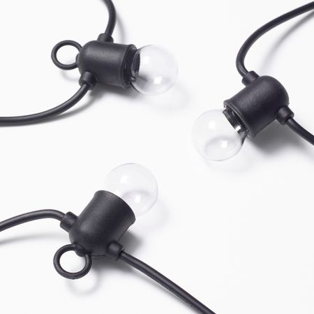 Гирлянда, 24 светодиода, для сада черный IKEA UTSUND УТСУНД 005.218.11