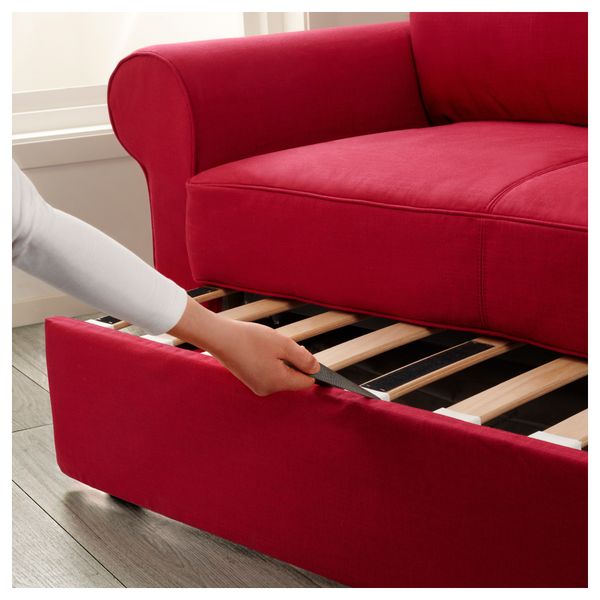 Диван-кровать 3-местный БАККАБРУ, Нордвалла красный - фото 3