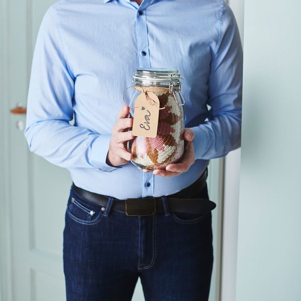 Банка с крышкой, прозрачное стекло 1 л IKEA KORKEN КОРКЕН 303.724.52 - схема-чертеж с размерами