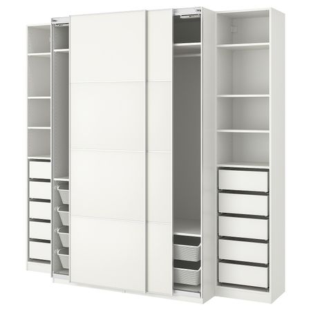 Гардероб, белый/Мехамн 250x66x236 см IKEA PAX ПАКС 993.057.90