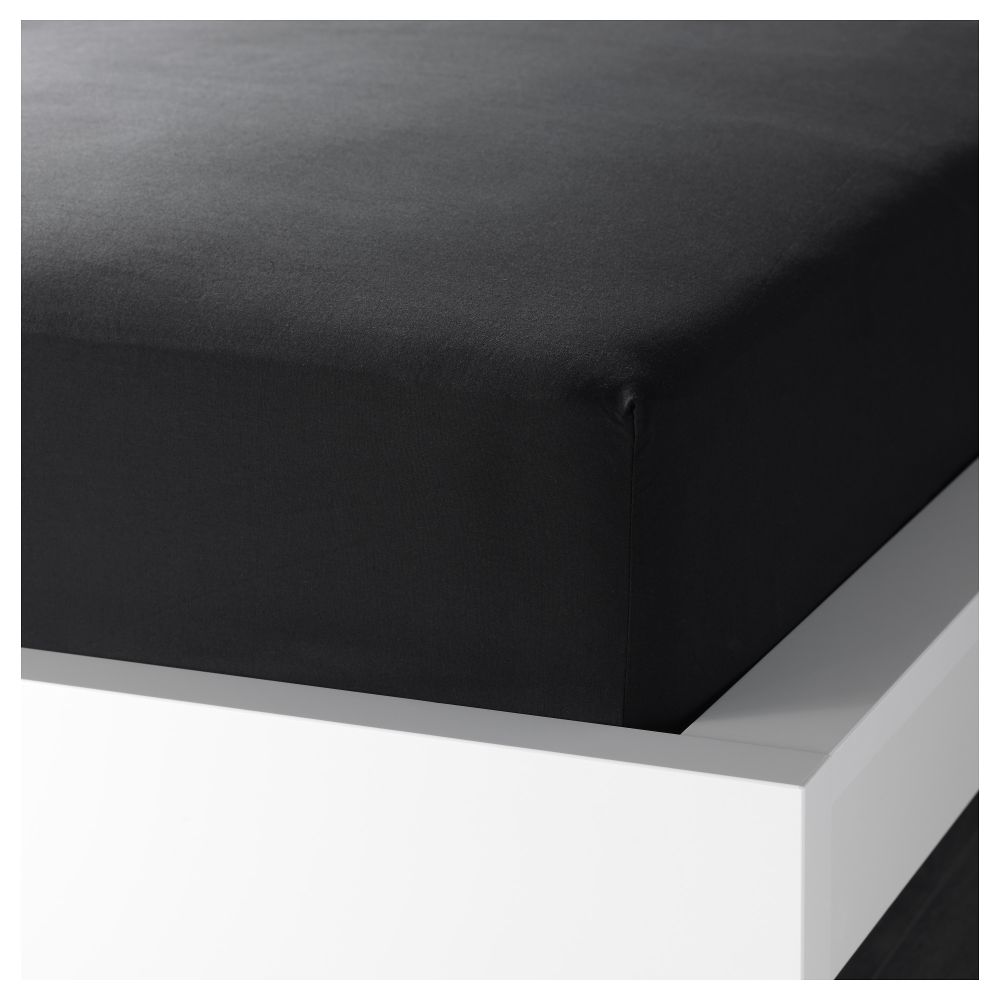 Простыня натяжная ДВАЛА, черный - фото 1