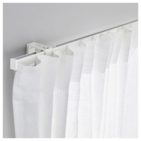 Гардинная шина, одинарная ВИДГА, белый (140 см)