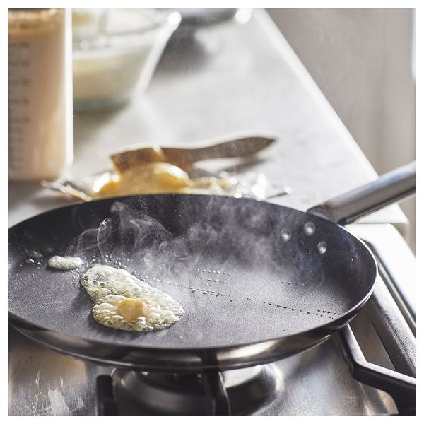 Сковорода для/блинов, нержавеющая сталь/антипригарное покрытие 24 см IKEA IKEA 365+ ИКЕА/365+ 804.842.49 - схема-чертеж с размерами