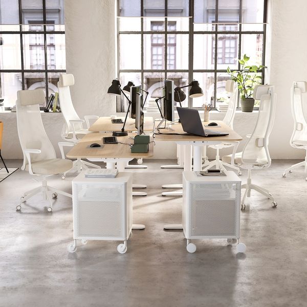 Модуль на колесах, сетка белый 41x61 см IKEA BEKANT БЕКАНТ 392.824.28 - фото 3