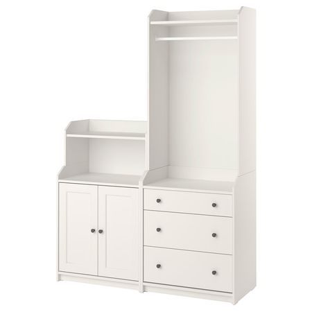 HAUGA Комбинация д/хранения - белый 139x46x199 см