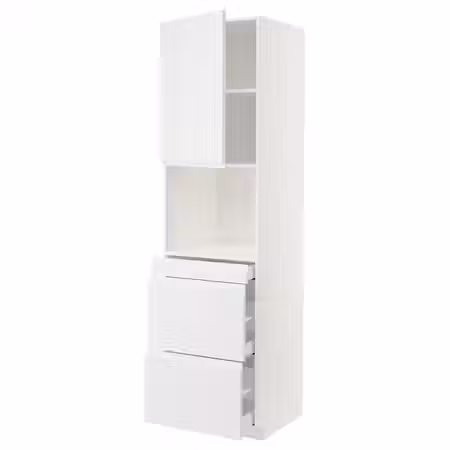 METOD / MAXIMERA Высокий шкаф д/СВЧ/дверца/3ящика