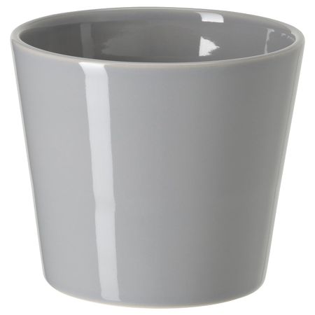 Кашпо, для дома, улицы серый 9 см IKEA SKOGSVINBÄR СКОГСВИНБЭР 705.084.44