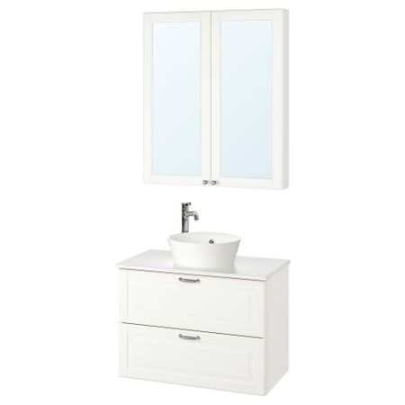 Комплект мебели для ванной, 5 предмета, 82 cm IKEA KATTEVIK КАТТЕВИК, GODMORGON ГОДМОРГОН, TOLKEN ТОЛКЕН 593.045.04