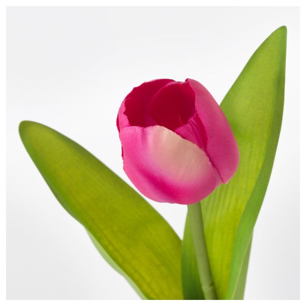 Цветок искусственный СМИККА, Тюльпан, темно-розовый (32 см) - схема-чертеж с размерами