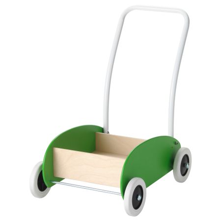 Тележка-ходунки МУЛА, зеленый, береза