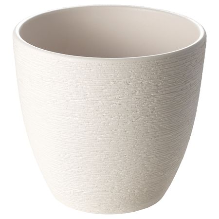 Горшок цветочный, белый 19 см IKEA SKAKIG СКАКИГ 704.313.60