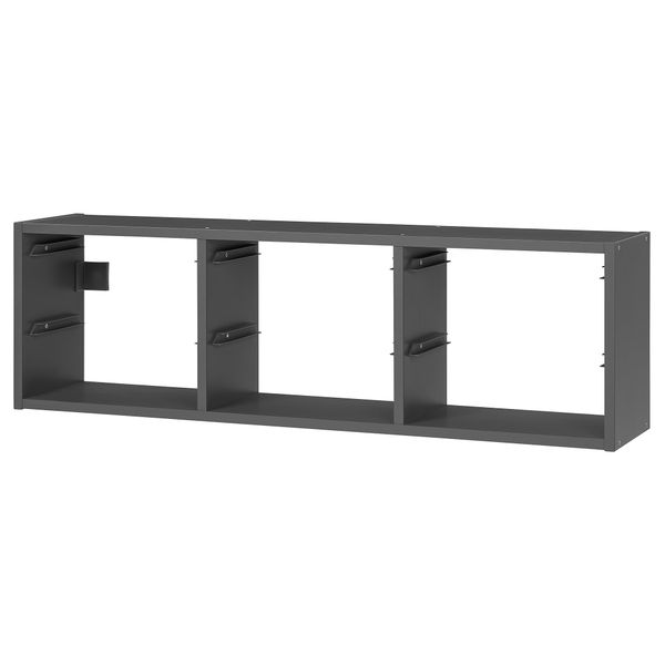 Настенный модуль для хранения, серый, 99x30 см IKEA TROFAST ТРУФАСТ 905.651.98 - схема-чертеж с размерами