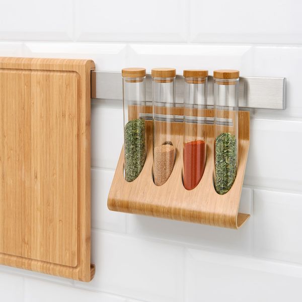 Подставка для/контейнеров, бамбук IKEA РИМФОРСА 303.676.86 - схема-чертеж с размерами