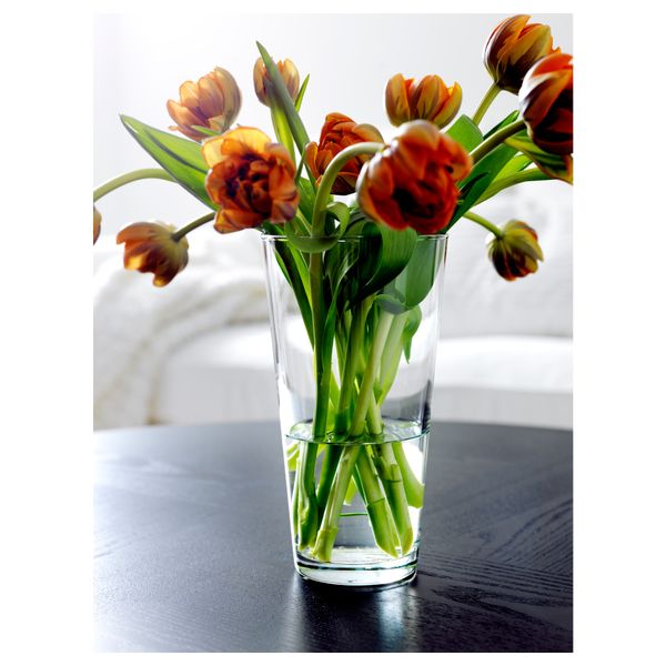 Ваза БЛАДЭТ, прозрачное стекло (30 см) - фото 3