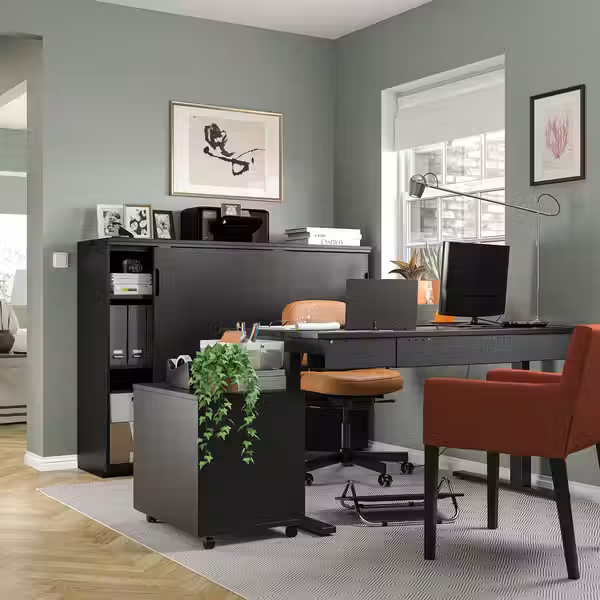 ALEFJÄLL Рабочий стул - Grann золотисто-коричневый - фото 7