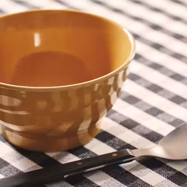 SANDSKÄDDA Миска - желтый 14 см - схема-чертеж с размерами