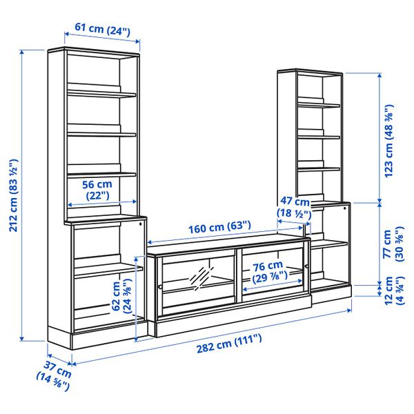 IKEA, дополнительный ракурс - схема-чертеж с размерами