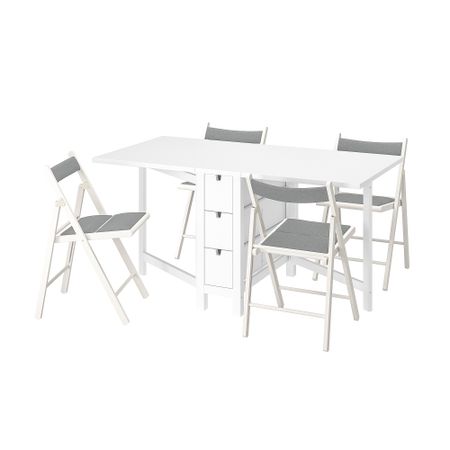 Стол и 4 стула, 26, 89, 152 cm IKEA TERJE ТЕРЬЕ, NORDEN НОРДЕН 194.423.57
