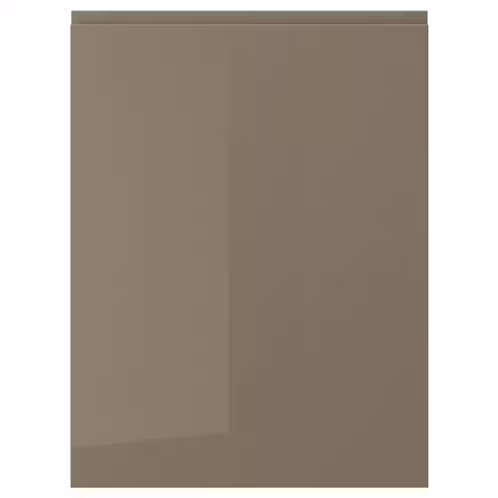 VOXTORP Дверь - глянцевый темный серо-коричневый 60x80 см - фото 1